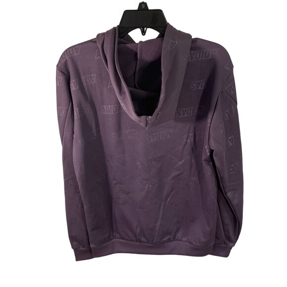 Adidas Mens Shadow Violet Hoodie Size S Regular Fit 100% Polyester - Picture 9 of 11